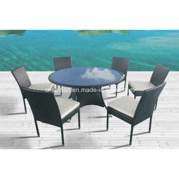 Esstisch für Outdoor / Esszimmer Tisch mit 6 Stühlen / SGS (8214)